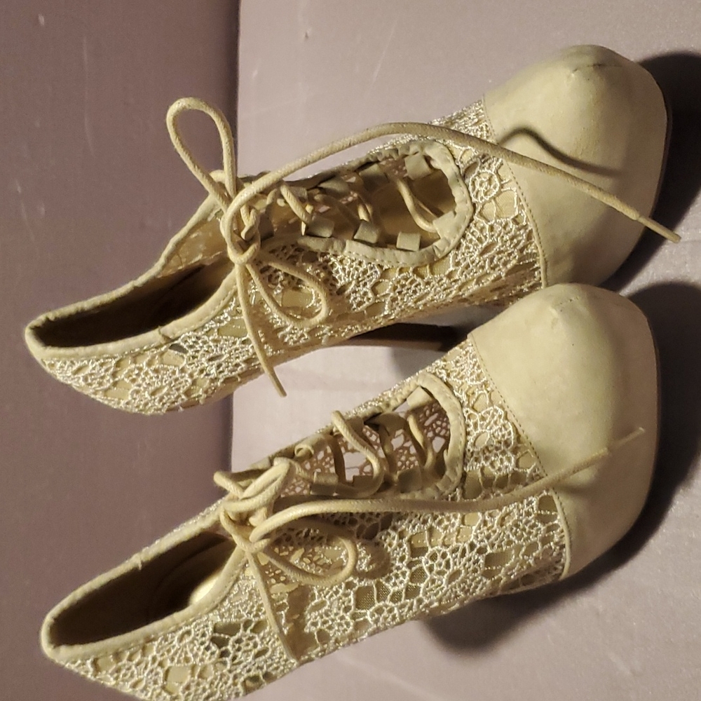 Lace up booties size 8.5